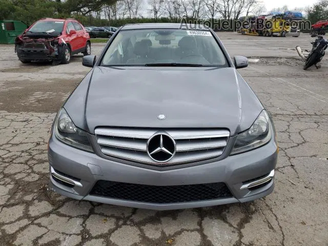 2012 Mercedes-benz C 300 4matic Gray vin: WDDGF8BB8CR239893