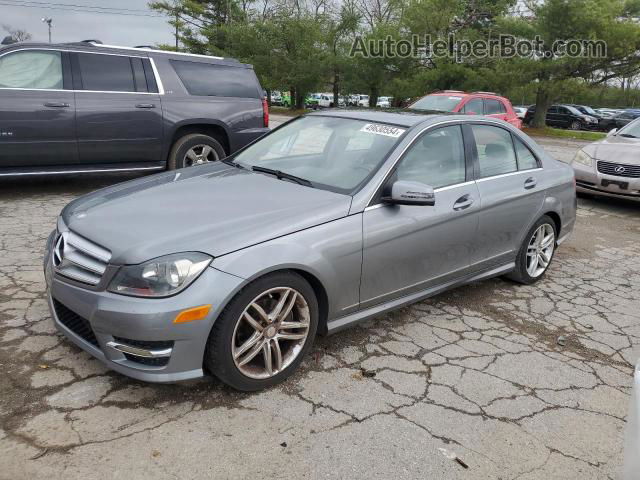 2012 Mercedes-benz C 300 4matic Gray vin: WDDGF8BB8CR239893