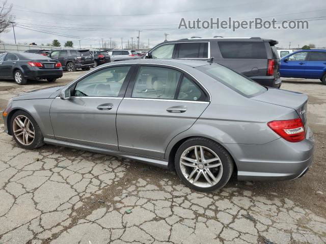 2012 Mercedes-benz C 300 4matic Gray vin: WDDGF8BB8CR239893