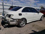 2012 Mercedes-benz C 300 4matic White vin: WDDGF8BB9CA600255