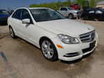 2012 Mercedes-benz C 300 4matic White vin: WDDGF8BB9CA655224