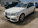 2012 Mercedes-benz C 300 4matic White vin: WDDGF8BB9CA655224