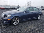 2012 Mercedes-benz C 300 4matic Синий vin: WDDGF8BB9CF878768