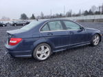 2012 Mercedes-benz C 300 4matic Blue vin: WDDGF8BB9CF878768