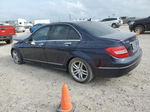 2012 Mercedes-benz C 300 4matic Blue vin: WDDGF8BB9CF920727