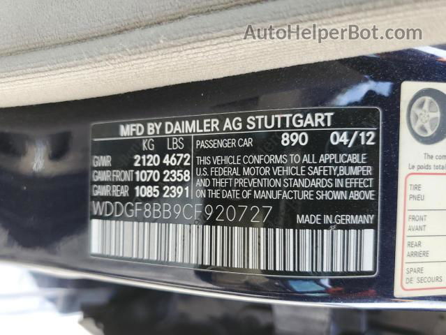 2012 Mercedes-benz C 300 4matic Blue vin: WDDGF8BB9CF920727