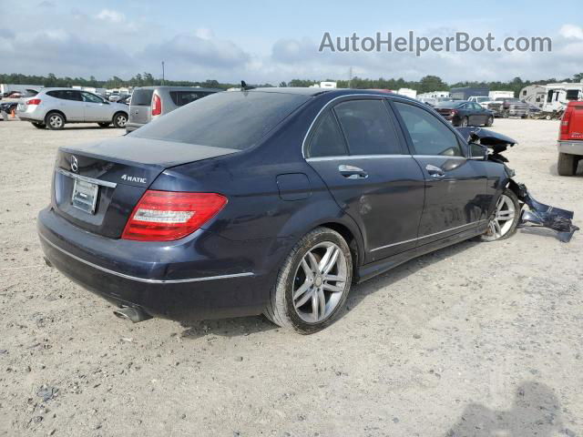 2012 Mercedes-benz C 300 4matic Синий vin: WDDGF8BB9CF920727