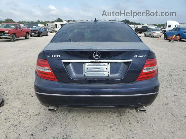 2012 Mercedes-benz C 300 4matic Blue vin: WDDGF8BB9CF920727