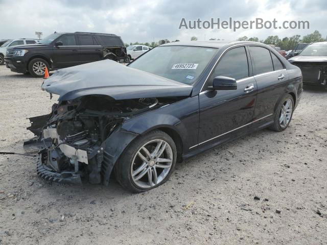 2012 Mercedes-benz C 300 4matic Синий vin: WDDGF8BB9CF920727