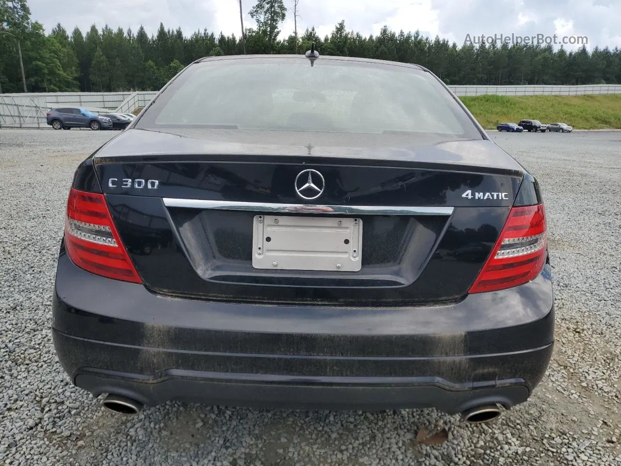 2012 Mercedes-benz C 300 4matic Черный vin: WDDGF8BB9CR194429