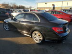 2012 Mercedes-benz C 300 4matic Black vin: WDDGF8BB9CR202075