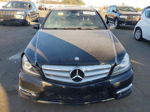 2012 Mercedes-benz C 300 4matic Black vin: WDDGF8BB9CR202075