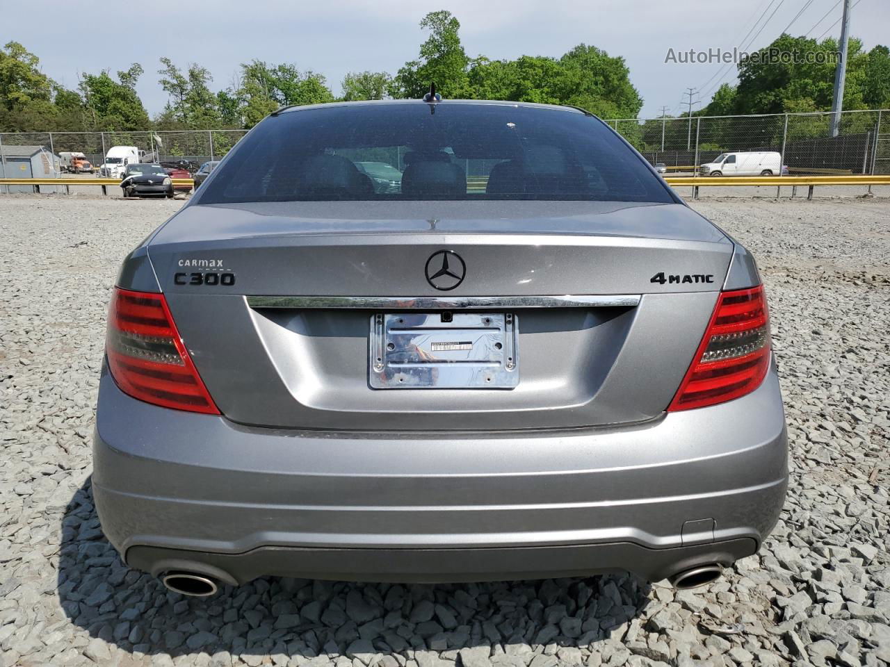 2012 Mercedes-benz C 300 4matic Silver vin: WDDGF8BB9CR202979