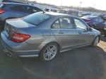 2012 Mercedes-benz C 300 4matic Gray vin: WDDGF8BB9CR236355