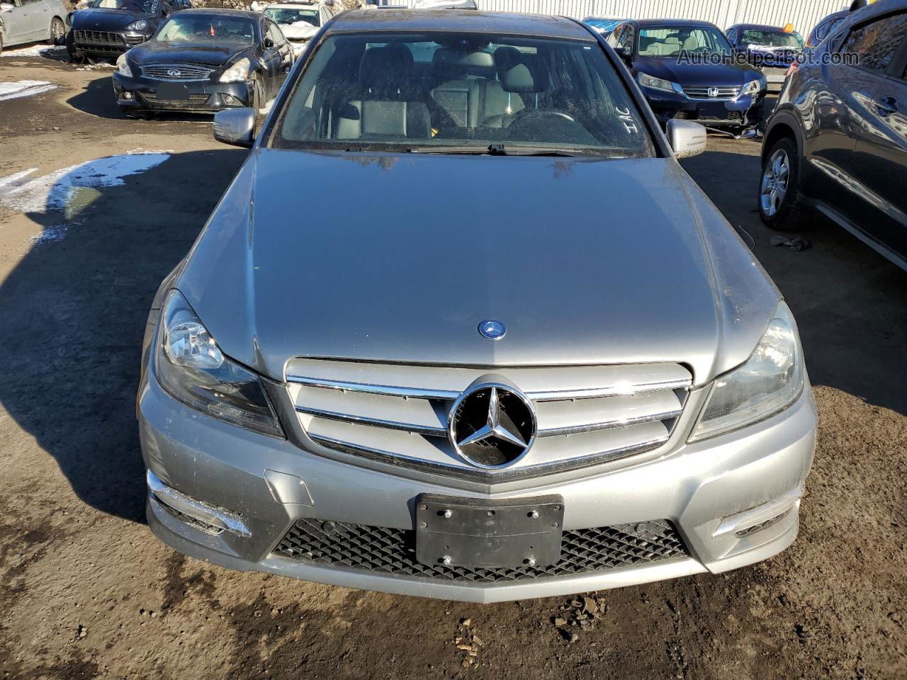 2012 Mercedes-benz C 300 4matic Gray vin: WDDGF8BB9CR236355