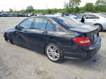 2012 Mercedes-benz C 300 4matic Black vin: WDDGF8BBXCA691083