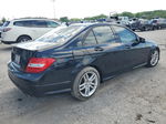 2012 Mercedes-benz C 300 4matic Black vin: WDDGF8BBXCA691083