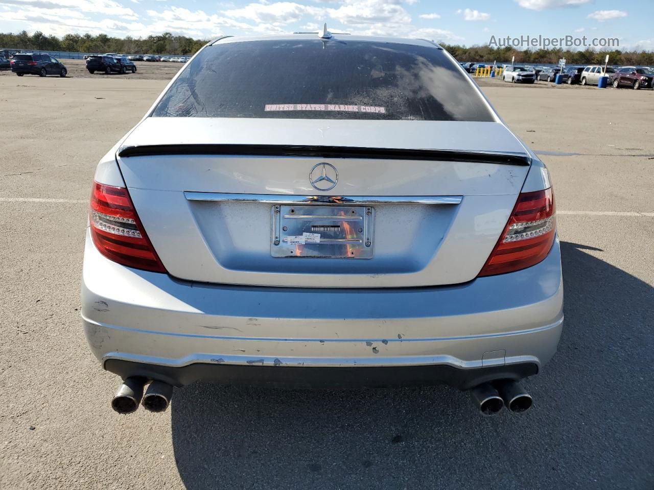 2012 Mercedes-benz C 300 4matic Silver vin: WDDGF8BBXCA699782