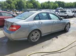 2012 Mercedes-benz C 300 4matic Silver vin: WDDGF8BBXCF857038