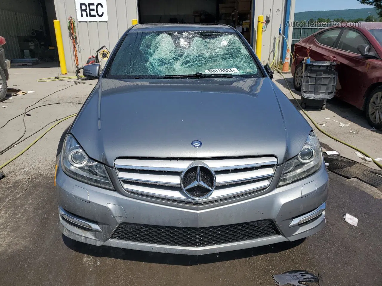 2012 Mercedes-benz C 300 4matic Silver vin: WDDGF8BBXCF857038