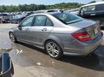 2012 Mercedes-benz C 300 4matic Silver vin: WDDGF8BBXCF857038