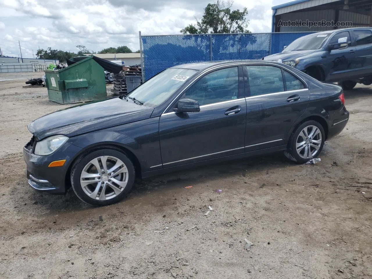 2012 Mercedes-benz C 300 4matic Charcoal vin: WDDGF8BBXCF857606