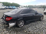 2012 Mercedes-benz C 300 4matic Black vin: WDDGF8BBXCR212971