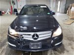 2012 Mercedes-benz C 300 4matic Black vin: WDDGF8BBXCR214445