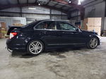 2012 Mercedes-benz C 300 4matic Black vin: WDDGF8BBXCR214445