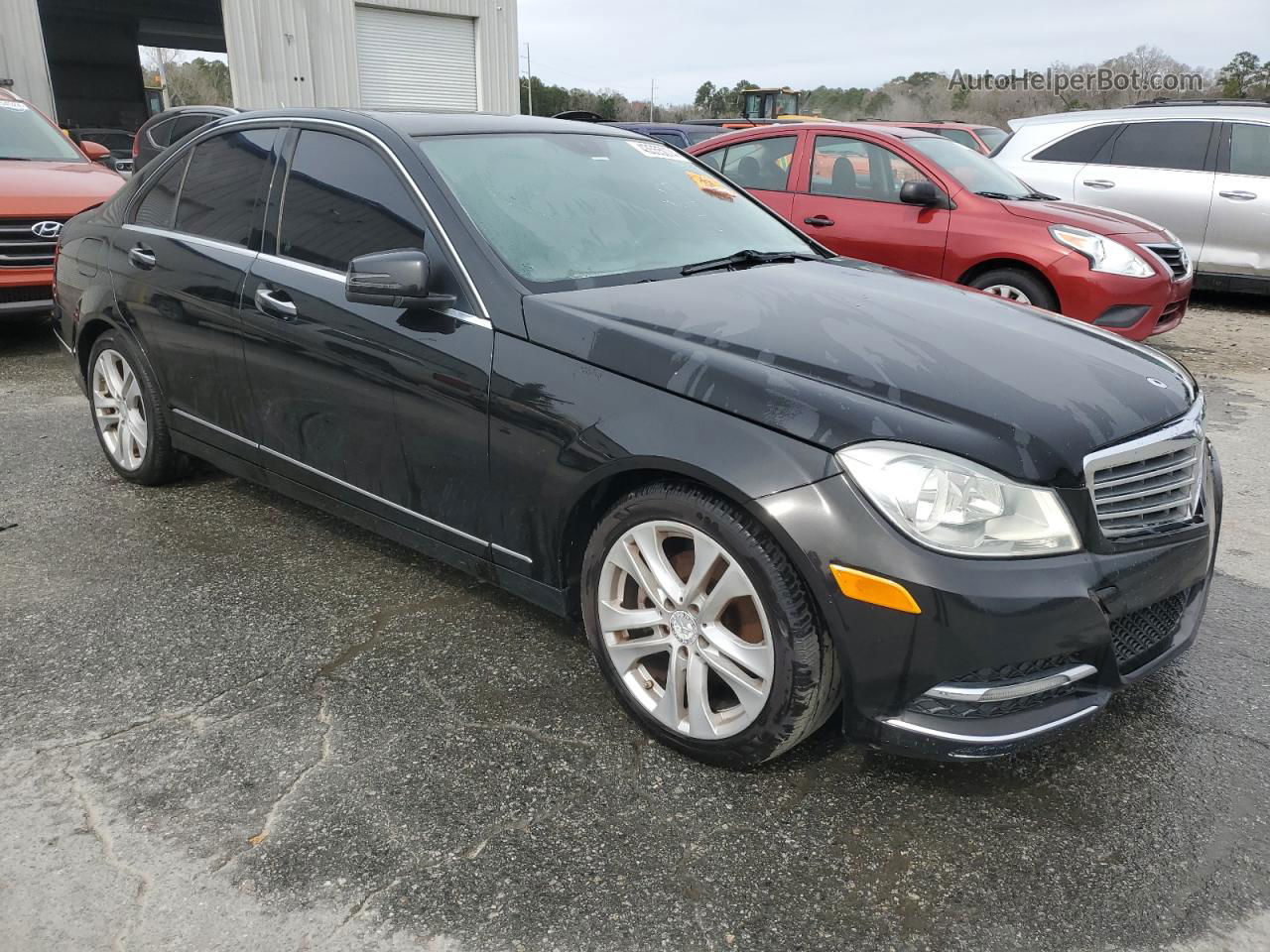 2012 Mercedes-benz C 300 4matic Черный vin: WDDGF8BBXCR233898