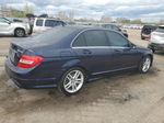 2012 Mercedes-benz C 250 4matic Blue vin: WDDGF8FB2CF877116