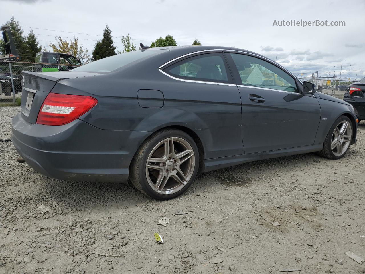 2012 Mercedes-benz C 250 Charcoal vin: WDDGJ4HB0CF783708