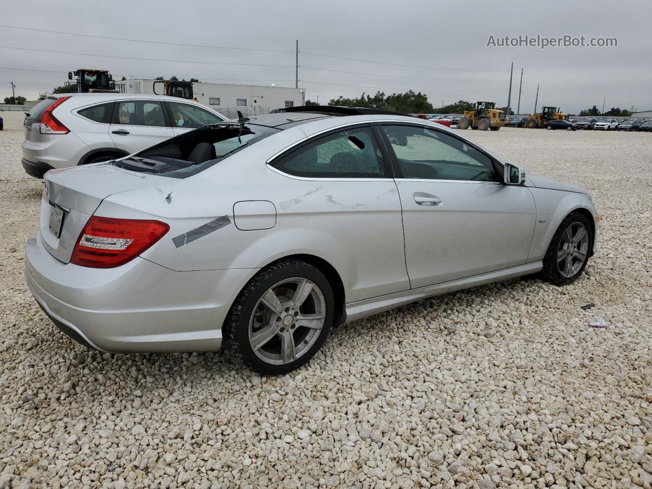 2012 Mercedes-benz C 250 Silver vin: WDDGJ4HB0CF925023