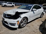 2012 Mercedes-benz C 250 White vin: WDDGJ4HB1CF808938