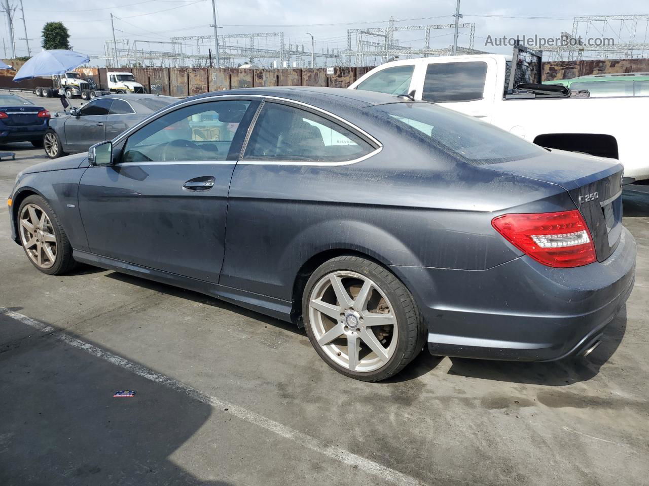 2012 Mercedes-benz C 250 Gray vin: WDDGJ4HB2CF746627