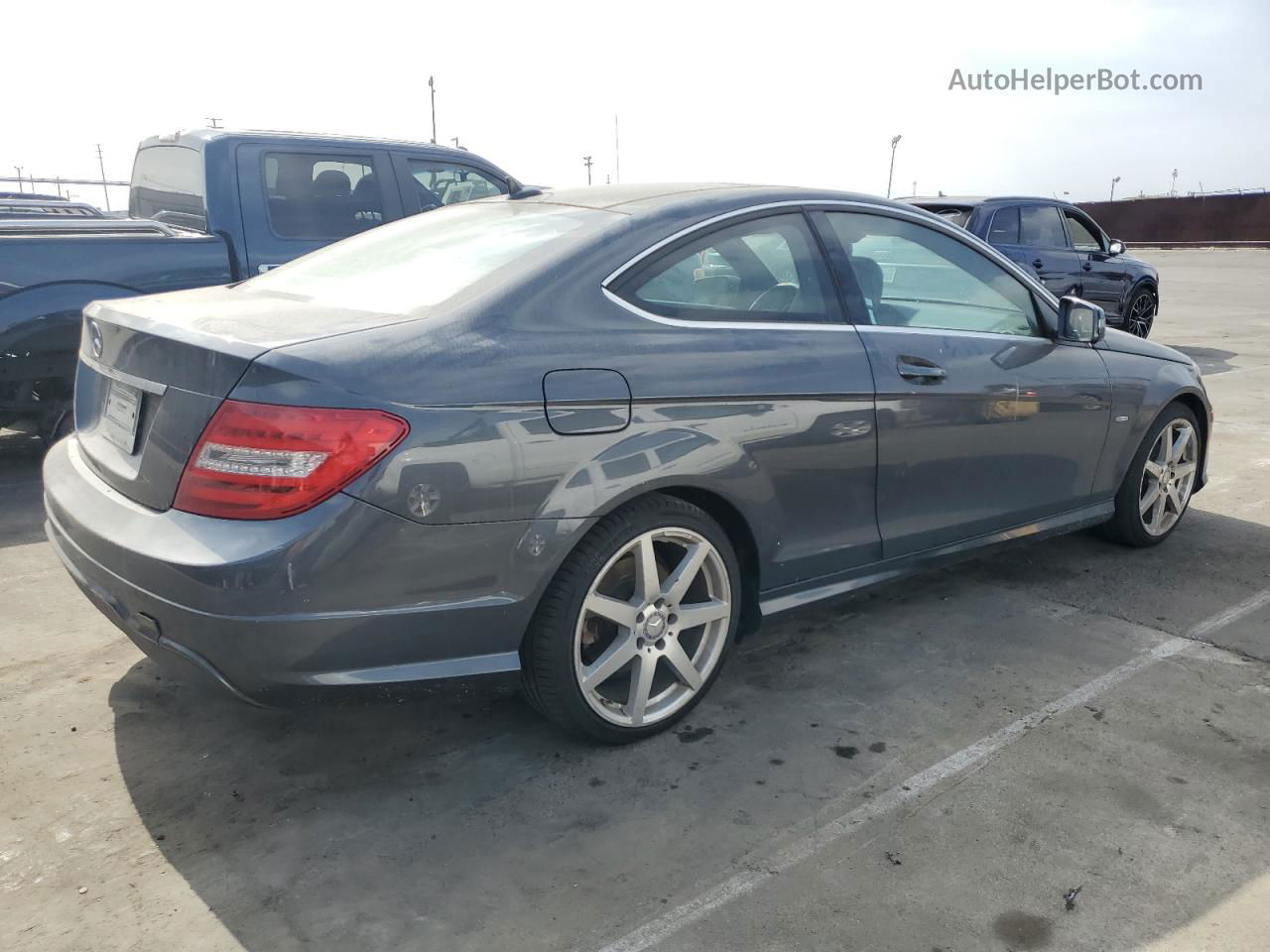 2012 Mercedes-benz C 250 Gray vin: WDDGJ4HB2CF746627