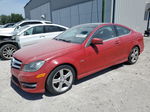 2012 Mercedes-benz C 250 Red vin: WDDGJ4HB2CF755019