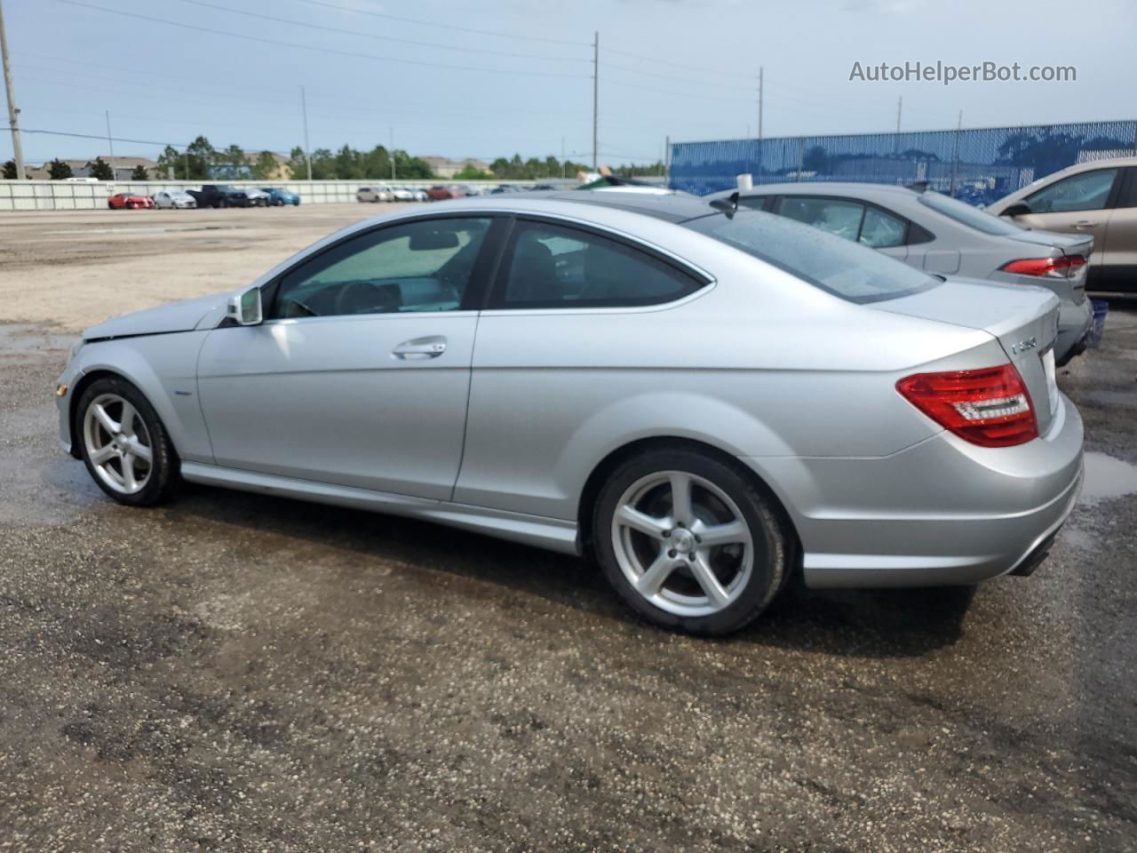 2012 Mercedes-benz C 250 Silver vin: WDDGJ4HB2CF793320