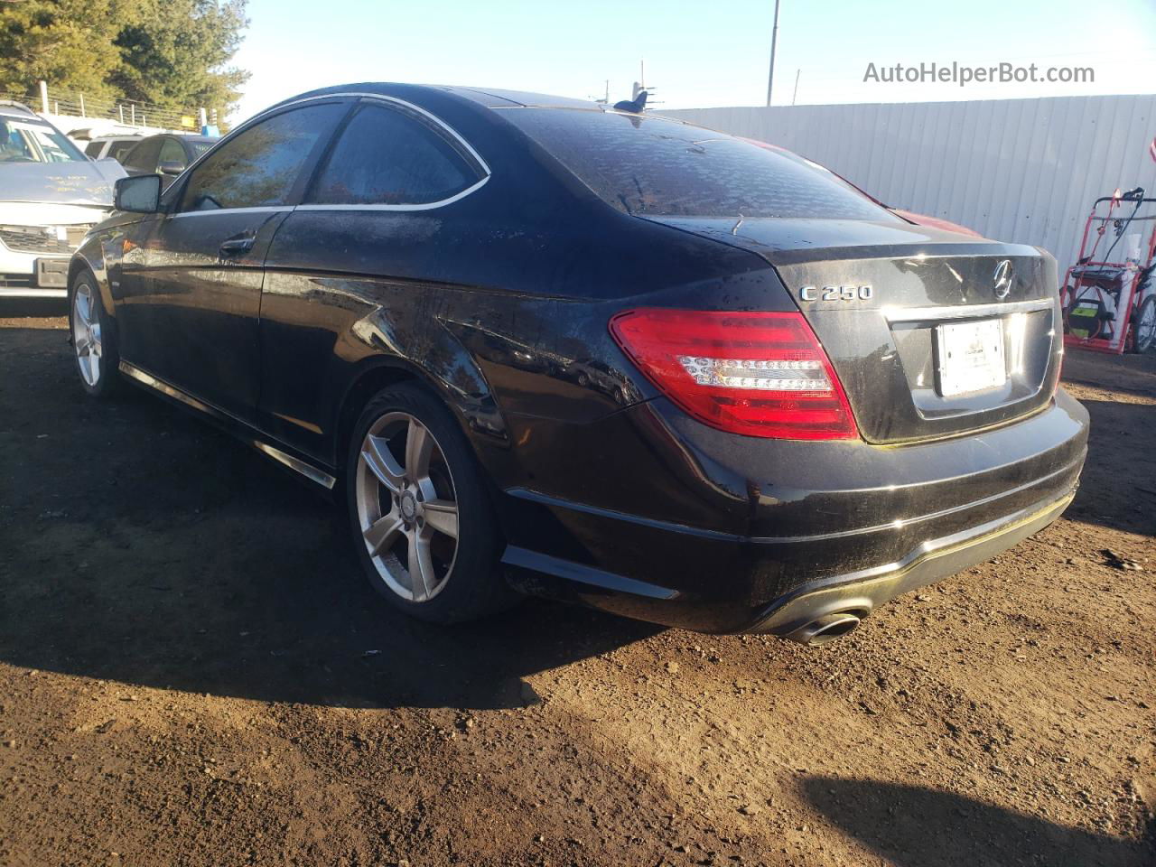 2012 Mercedes-benz C 250 Black vin: WDDGJ4HB3CF779488