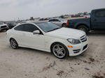 2012 Mercedes-benz C 250 White vin: WDDGJ4HB3CF781550