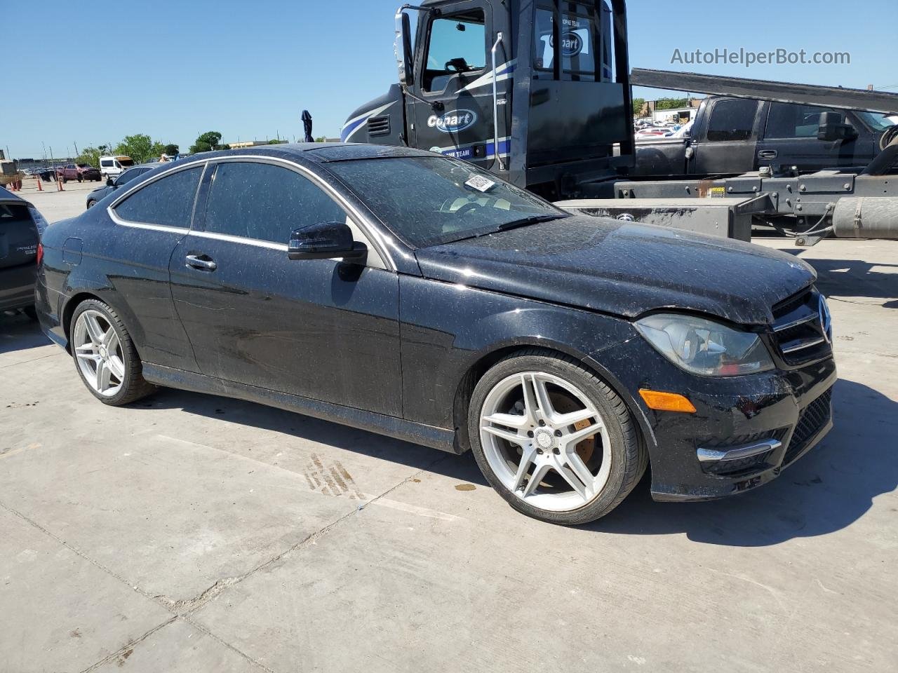 2015 Mercedes-benz C 250 Black vin: WDDGJ4HB3FG383074