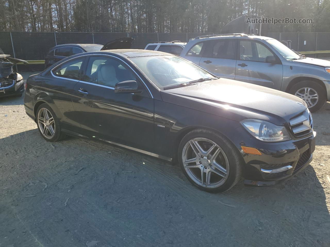 2012 Mercedes-benz C 250 Black vin: WDDGJ4HB5CF672667