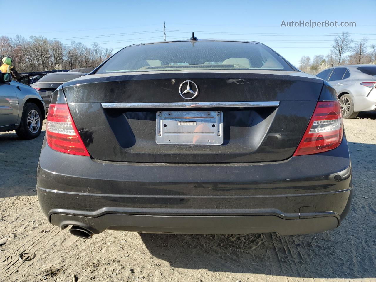 2012 Mercedes-benz C 250 Black vin: WDDGJ4HB5CF672667