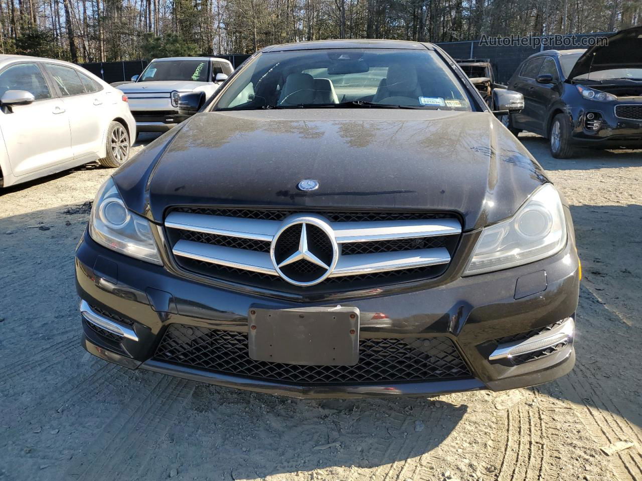 2012 Mercedes-benz C 250 Black vin: WDDGJ4HB5CF672667