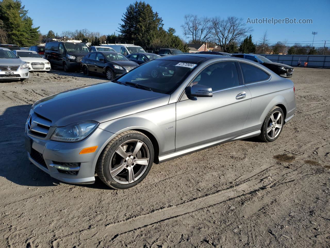 2012 Mercedes-benz C 250 Серый vin: WDDGJ4HB5CF874103