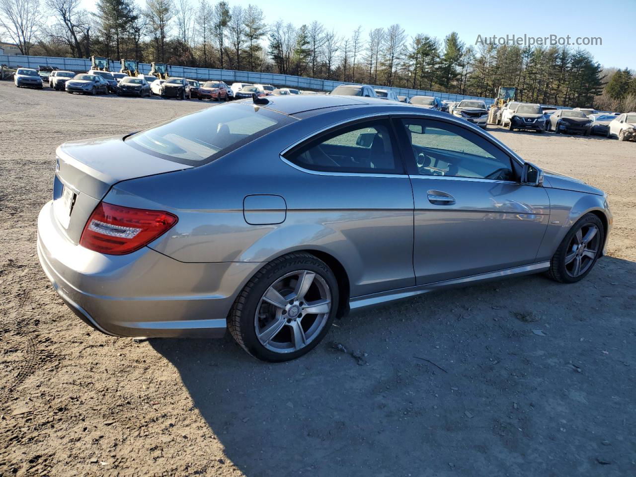 2012 Mercedes-benz C 250 Gray vin: WDDGJ4HB5CF874103