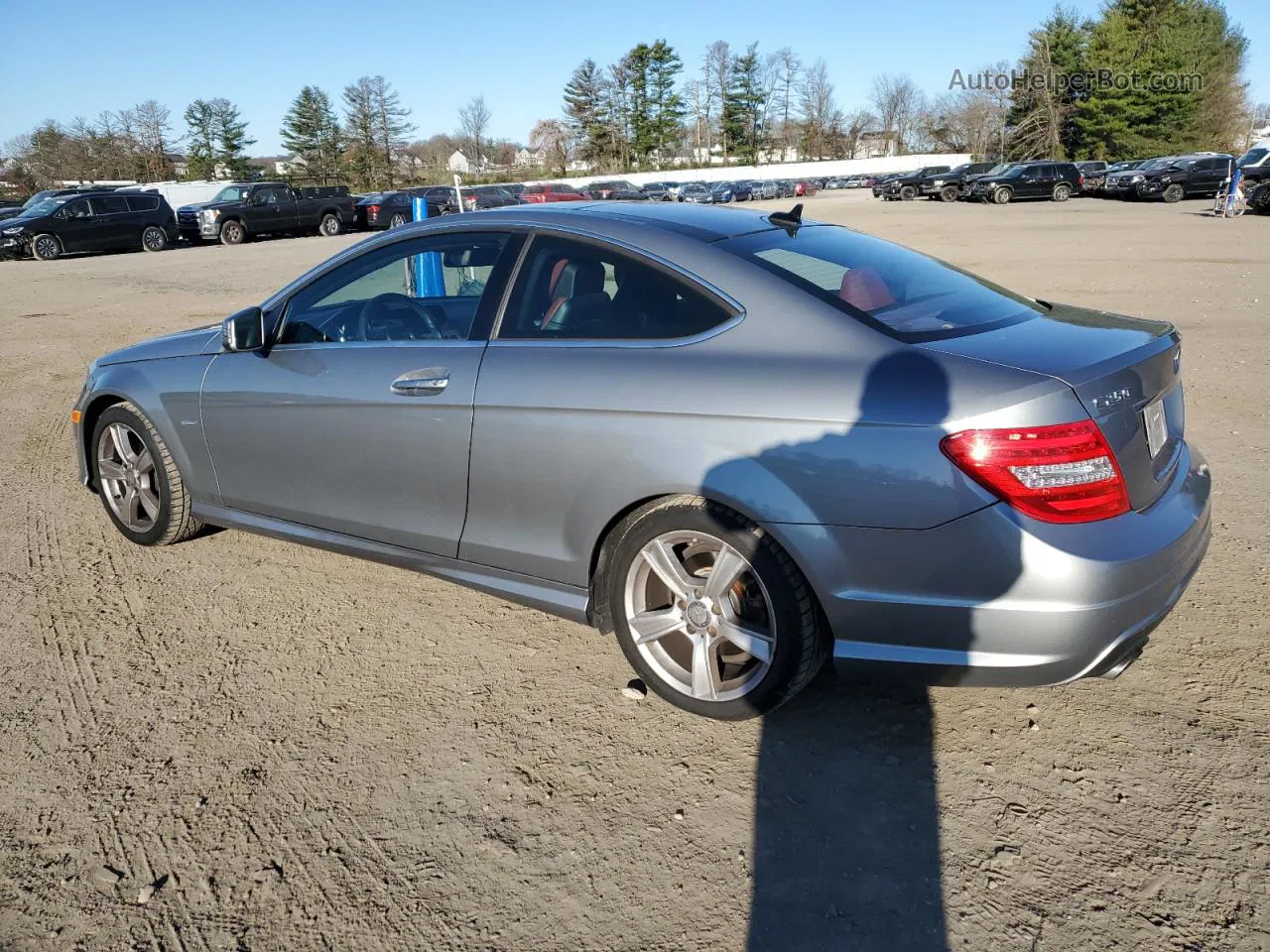 2012 Mercedes-benz C 250 Gray vin: WDDGJ4HB5CF874103