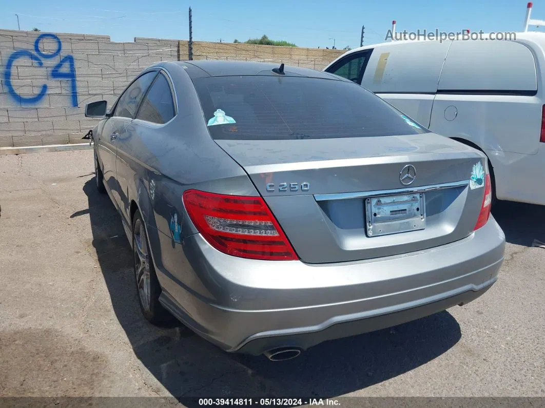 2012 Mercedes-benz C 250   Gray vin: WDDGJ4HB7CF786170