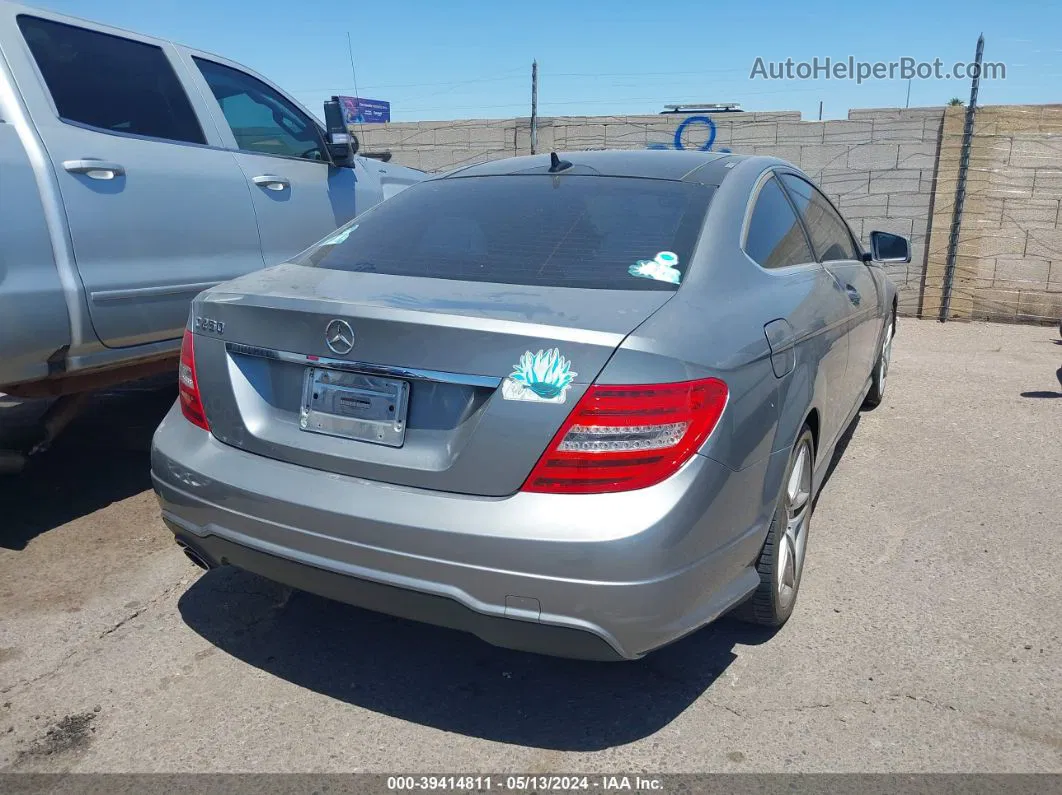 2012 Mercedes-benz C 250   Gray vin: WDDGJ4HB7CF786170