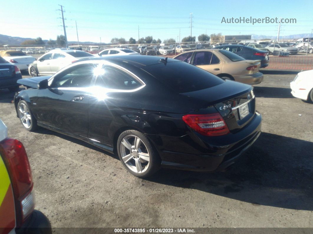 2012 Mercedes-benz C 250 Black vin: WDDGJ4HB7CF829521